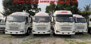 So sánh xe tải JAC Dawos nóc thấp và nóc cao (thùng dài 9m9 và 8m2): Chọn loại nào tối ưu nhất?