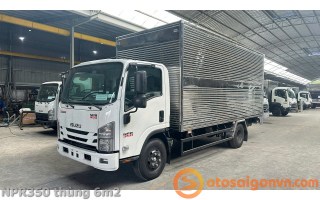 Xe tai isuzu npr 350 2t4 thung 6m2  6