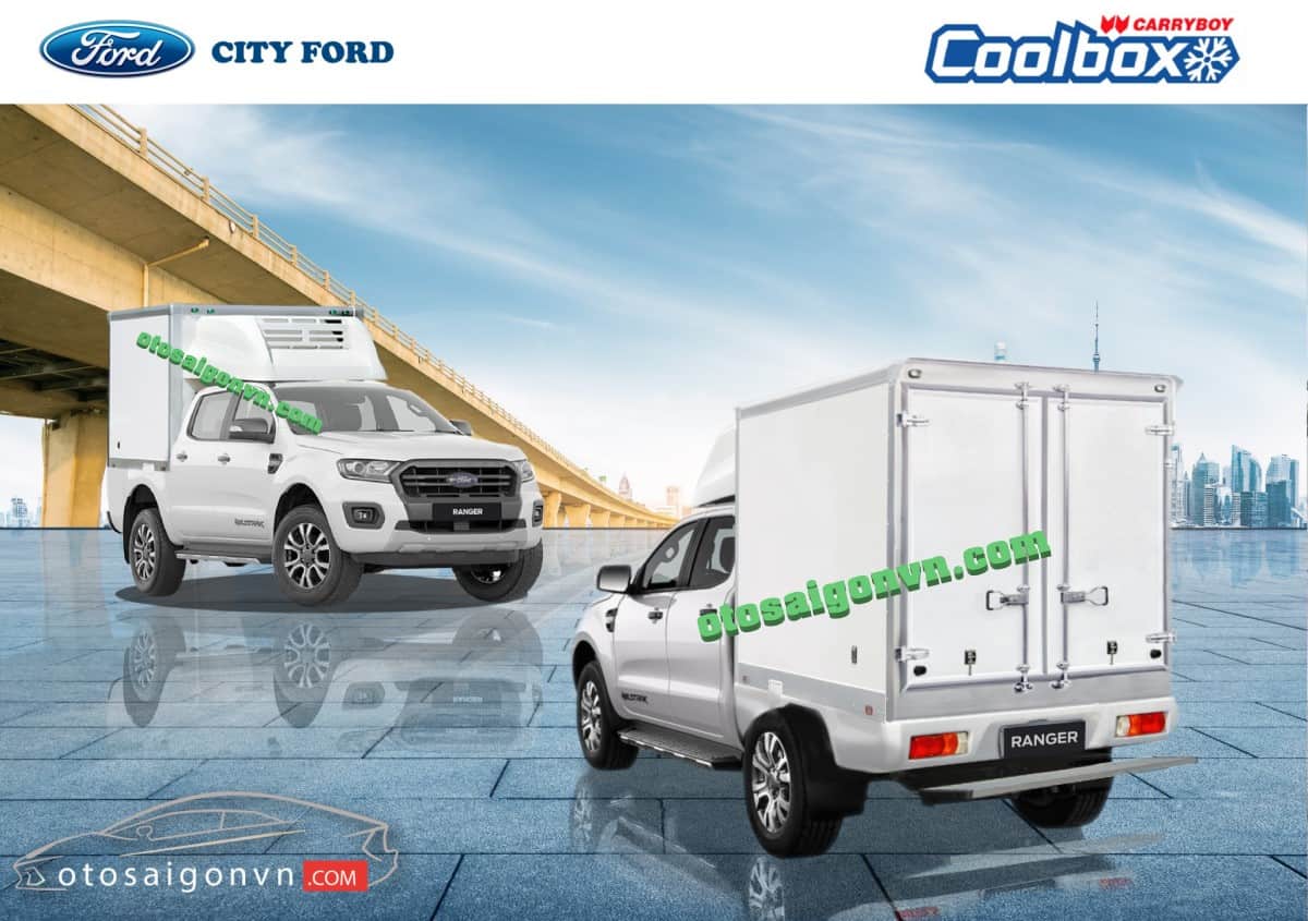 Xe ford ranger bán tải thùng đông lạnh 500 kg 750kg mới nhập khẩu từ Thailand. 8